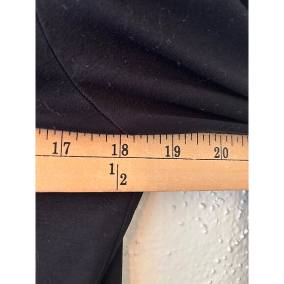 St. John Sport By Marie Gray Black Zip-Up Jacket Tie Sleeve M - Picture 10 of 11